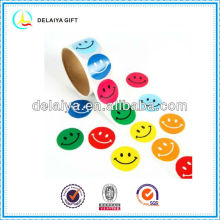 lovely smile face label roll sricker for children
